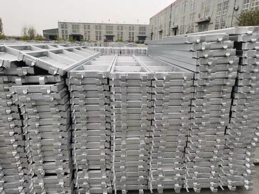 Factory Price Q235 Certified 2M Steel Galvanized Scaffolding Planks with Box Stiffener
