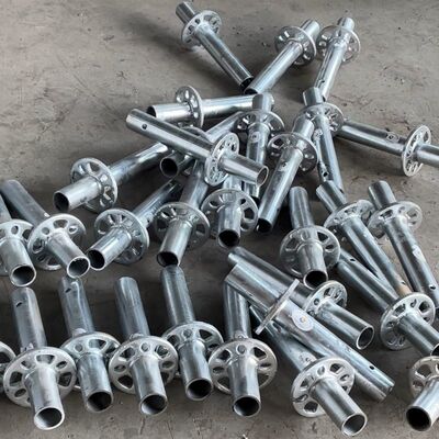 Diameter 48.3mm 3m 6 Ring Scaffolding System Vertical Post Ringlock Standard with Coupling