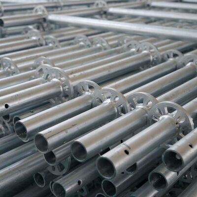 Diameter 48.3mm 3m 6 Ring Scaffolding System Vertical Post Ringlock Standard with Coupling