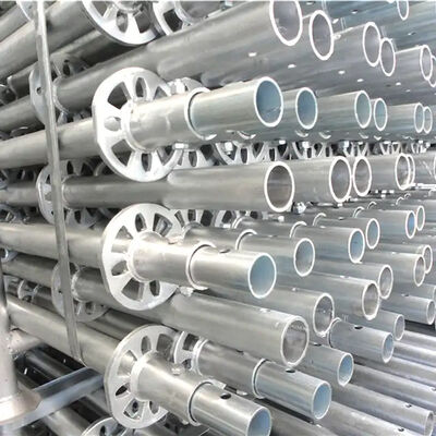 Professional Construction Ringlock System Vertical Standard Scaffolding Accessories
