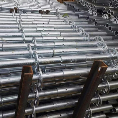 Light weight Aluminum 48mm Diameter 1.5m Ringlock Diagonal Brace Standard Self-Weight ≤20kg