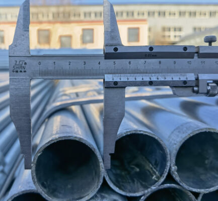 Galvanised Steel Scaffold Tube 420N/mm2  quality 6.4kg/m Weight