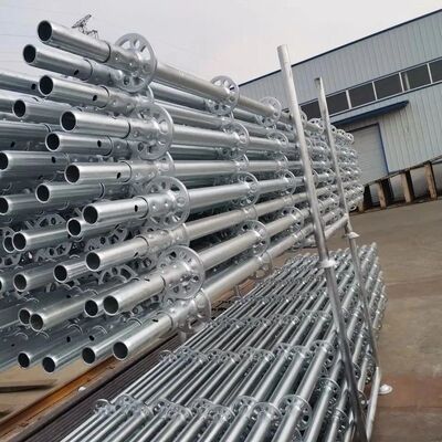 Corrosion-Resistant Ringlock System Vertical Standard Scaffolding Accessories for Construction