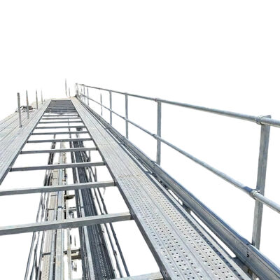 steel scaffold planks Q235 hot dip galvanized thickened plate anti-slip surface for building construction platforms and scaffolding pedestrian walkways BYTHAI