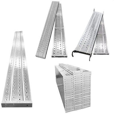 scaffold steel plank Q235 hot dip galvanized thickened steel anti-slip surface heavy duty for building construction platforms and scaffolding walkways BYTHAI