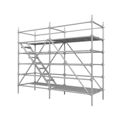inglock scaffolding system Q235 hot dip galvanized steel reinforced modular structure for high-rise construction support and facade maintenance works BYTHAI